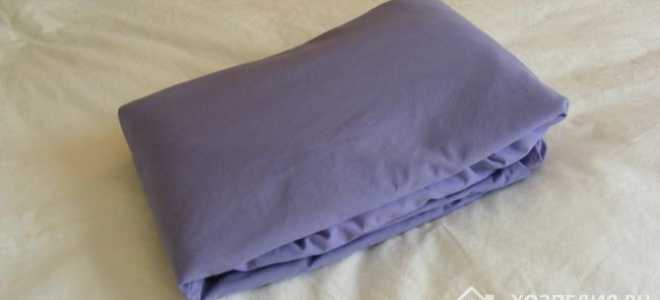 Как сложить простынь на резинке: пошагово с фото и видео