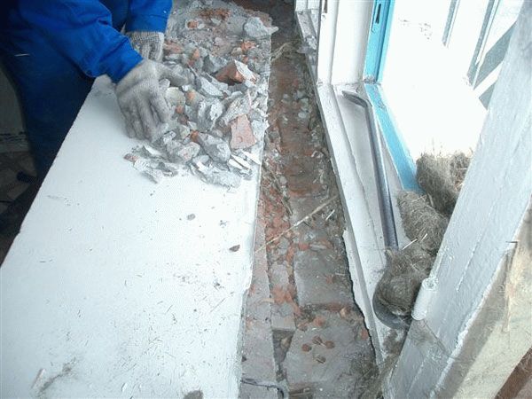 Подготовка оконных откосов