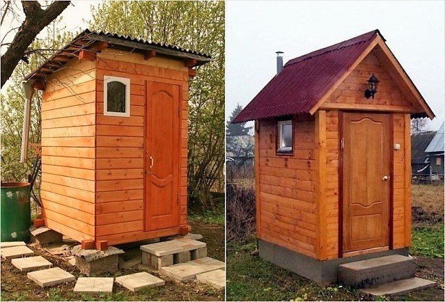 Теплый уличный туалет своими руками