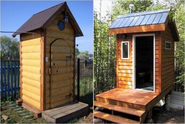 Теплый уличный туалет своими руками