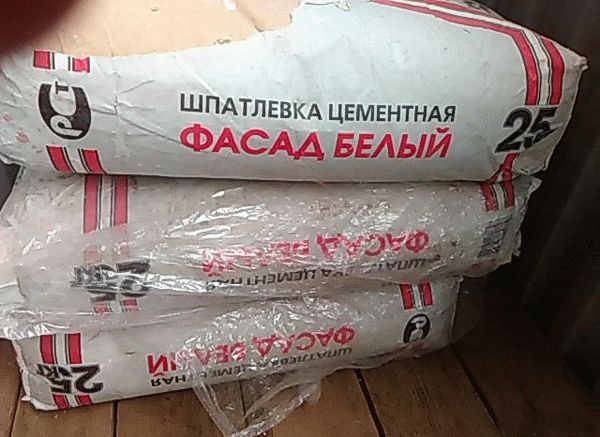 Фасадная шпаклевка на цементной основе
