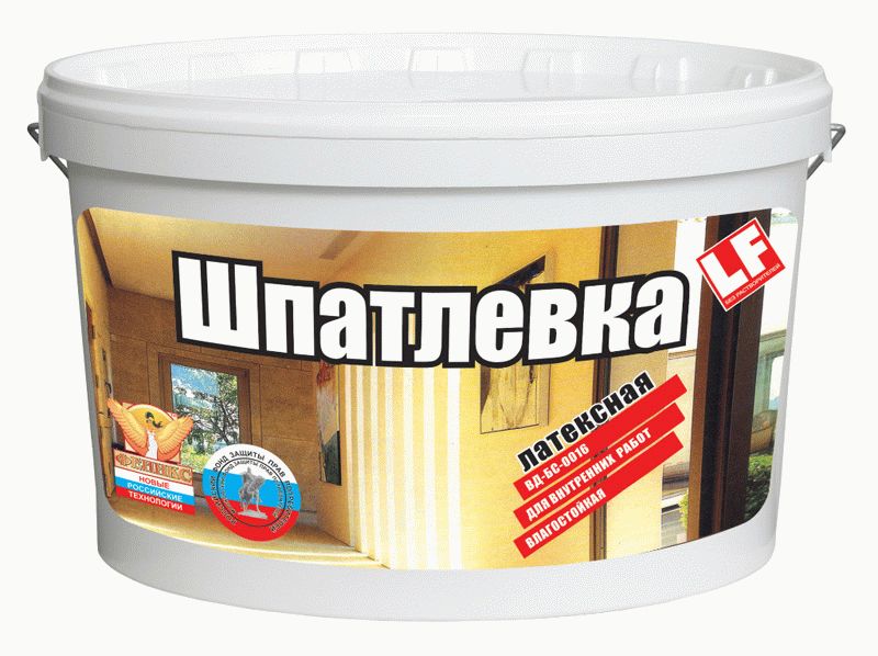 Влагостойкая латексная шпаклевка