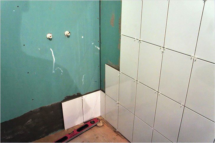 Укладка плитки Укладка плитки на гипсокартонные стены