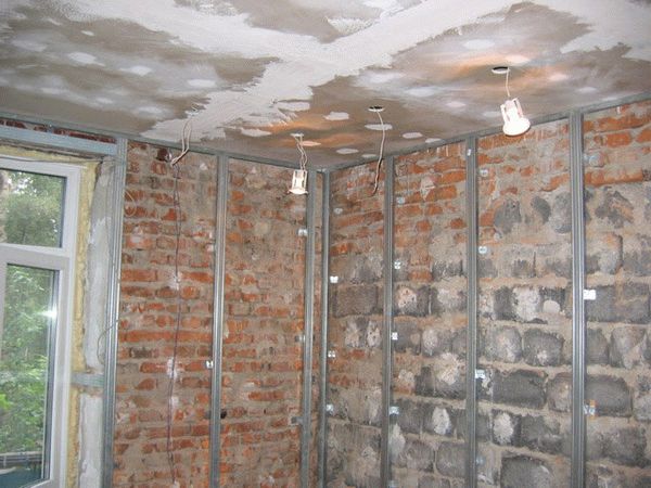 Установка металлических профилей