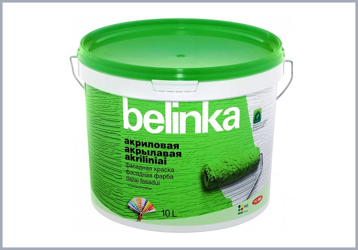 Акриловая фасадная краска Belinka