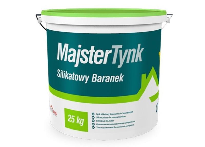 Силикатная фасадная штукатурка Majstertynk с фактурой "Барашек"