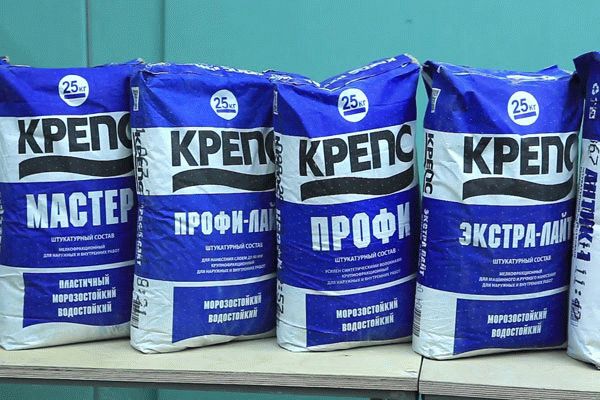Количество штукатурки