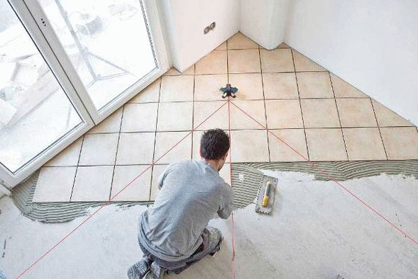 Укладка плитки ромбом Укладка плитки ромбом
