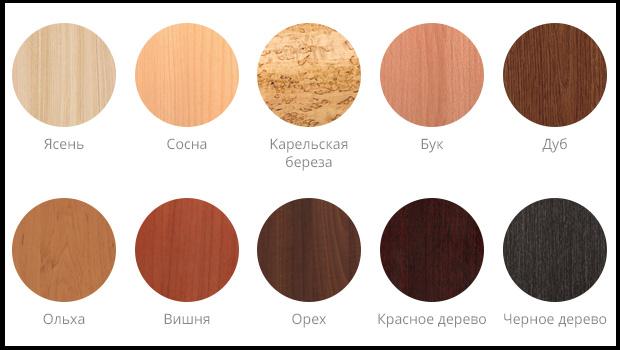 Внешний вид древесины, используемой для отделочных работ